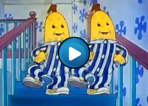 Sigla banane in pigiama